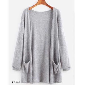 Grey Cardigan with Pockets